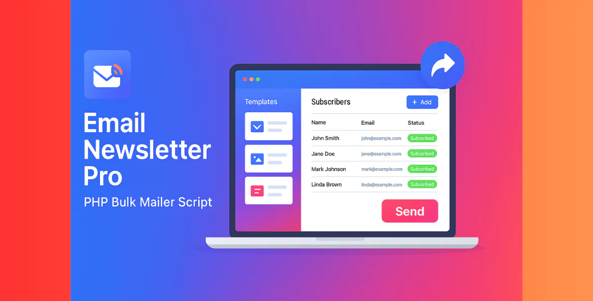 Email Newsletter Pro – PHP Bulk Mailer Script
