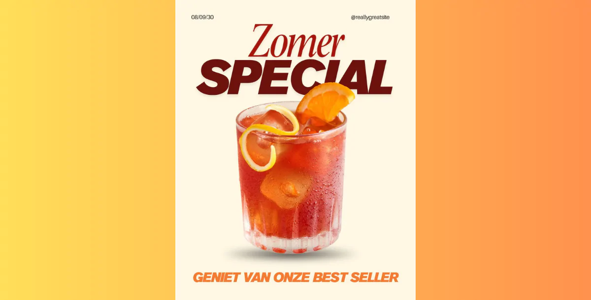 Zomer Special – Summer Drink Canva Template