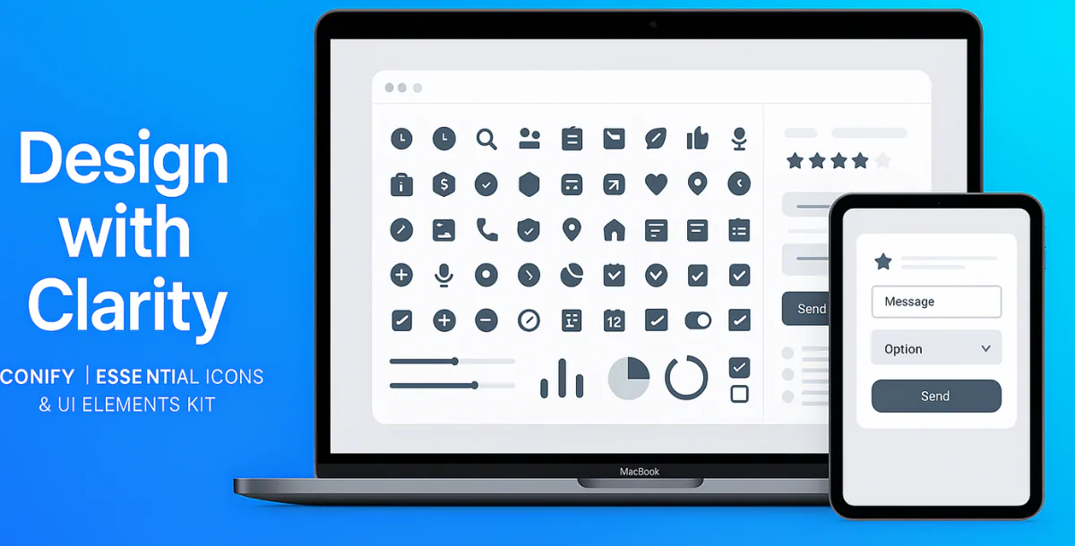 Iconify – Essential Icons & UI Elements Kit