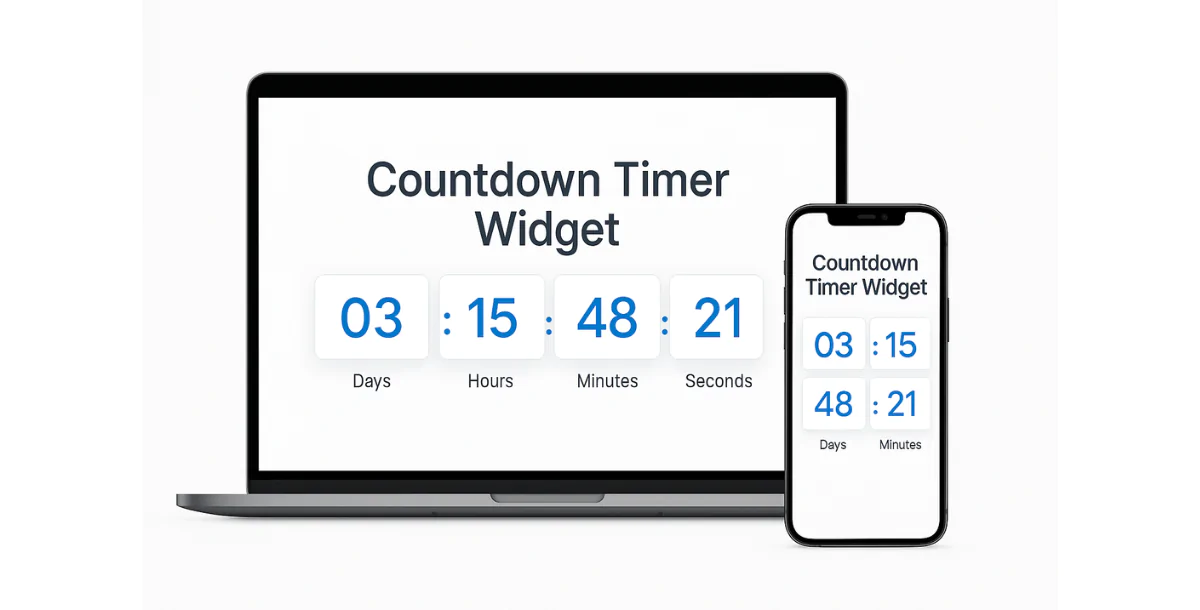 Countdown Timer Widget – Launch & Event Countdown