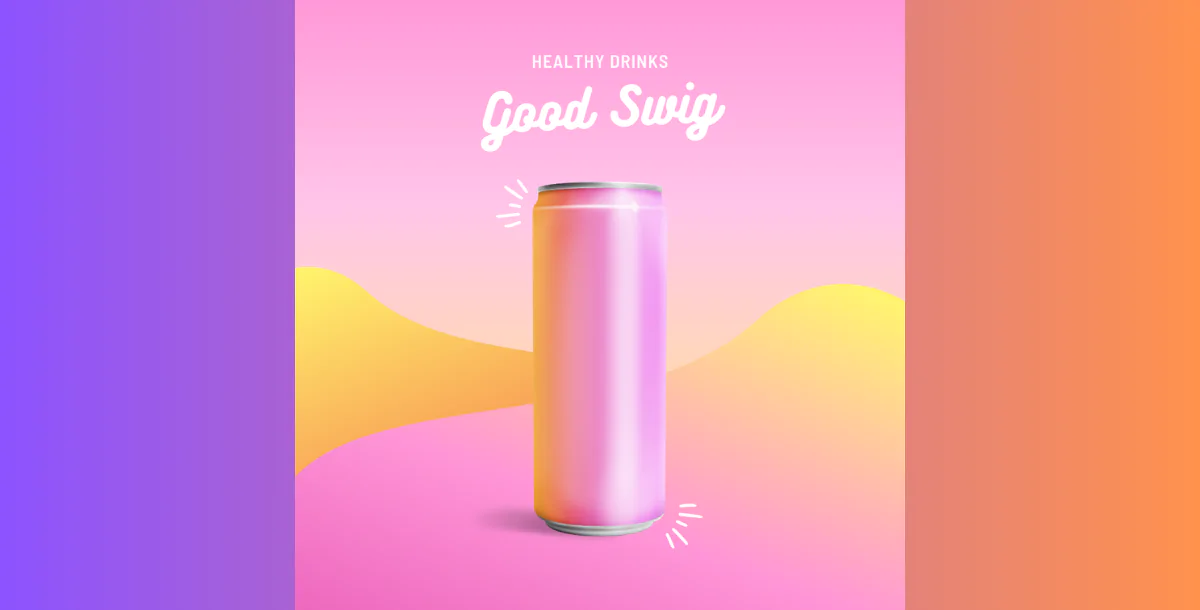 Good Swig – Colorful Drink Promo Canva Template