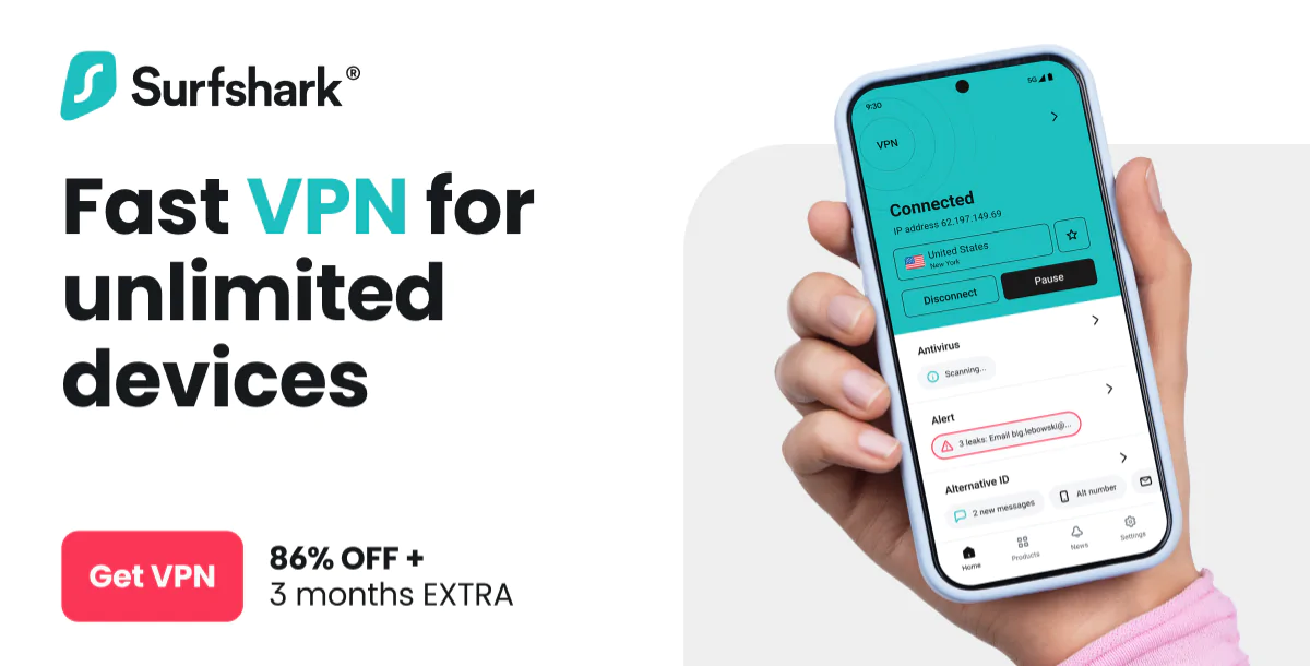 Surfshark VPN – Secure, Private & Fast Internet Access